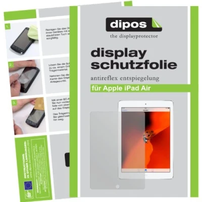 Afbeelding van dipos I 2 x beschermfolie mat compatibel met Apple iPad Air / folie displaybeschermfolie