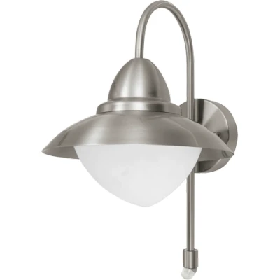 Afbeelding van EGLO Sidney Wandlamp Buiten   E27   37,5 cm   Sensor   RVS
