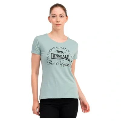 Afbeelding van Lonsdale Doppelpack Rowrah Tshirt print, Dames, Maat: Small, Black mint