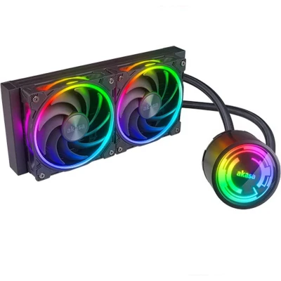 Afbeelding van Akasa SOHO 240 Processor Alles in één vloeistofkoeler 12 cm Zwart 1 stuk(s)