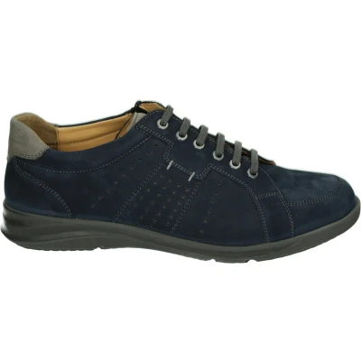 Afbeelding van Strober PASCAL 57056H3 Vrije tijdsschoenenHeren veterschoenHeren sneakersCasual Kleur: Blauw Maat: 44