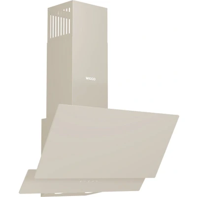Afbeelding van Wiggo WE A942G(C) Schuine Afzuigkap 90cm Creme Dubbel Glas