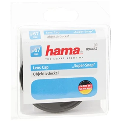Afbeelding van Hama Lensdop voor 67 mm lens (klemmechanisme in oppervlak, Super Snap) zwart