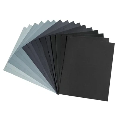 Afbeelding van Schuurpapierset, fijn 5000, 4000, 3000, 2000, 1500, 1200, 1000, 800, nat en droog, schuurpapier voor auto, houten meubels, metaal, steen, lak, glas, 23 x 28 cm (16 stuks)