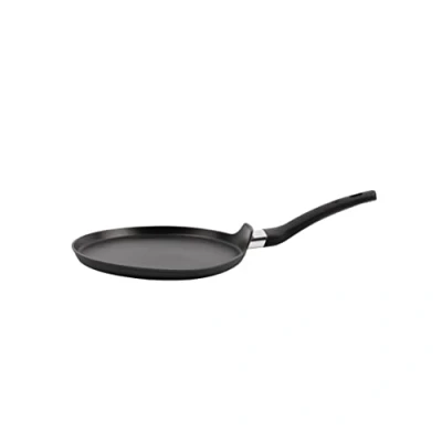 Afbeelding van MasterChef Pannenkoekenpan, anti aanbaklaag, crêpemaker, chapati, roti en dosa tawa voor inductiekookplaat, gas, halogeen keramische kachels, Zwitsers ontworpen aluminium met krasbestendige