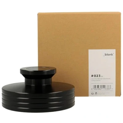 Afbeelding van _blank #023bk Stabilisator voor Platenspeler Carbon Fiber Steunvlak en Handvat Insert Platengewicht Aluminium Zwart 335g Ondersteuningsgewicht