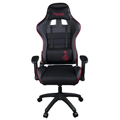 Afbeelding van Konix Drakkar KX DK BERSERK GAMING CHAIR Universele gamestoel Gecapitonneerde zitting Zwart, Rood
