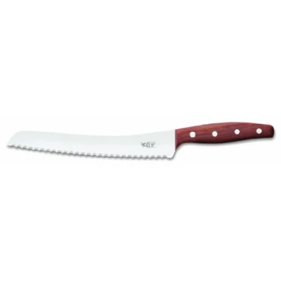 Afbeelding van Robert Herder KB2 Broodmes RVS Gekarteld Lemmet 22.5 cm Heft Pruimenhout