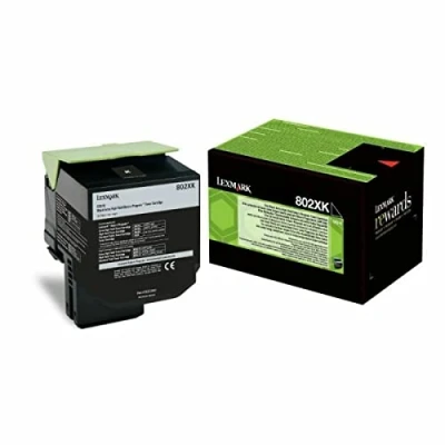 Afbeelding van Lexmark 80C2XK0 (802XK) Toner Zwart Extra hoge capaciteit