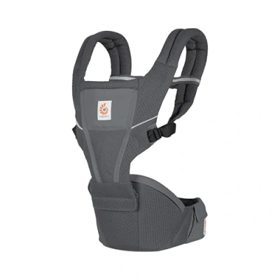 Afbeelding van Ergobaby Alta Hip Seat babydrager met babyheupzitje voor baby&#039;s en peuters vanaf 4 maanden (5,5 kg 20,4 kg), heupdrager, heupdrager SoftFlex mesh, Graphite Grey
