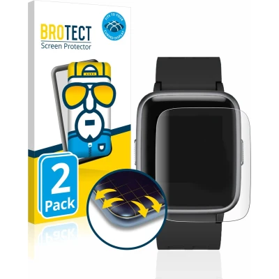 Afbeelding van BROTECT Full Cover Screen Protector voor Letsfit Fitness Tracker 1.3&quot; (2 Stuks) Schermbeschermer, 3D Curved