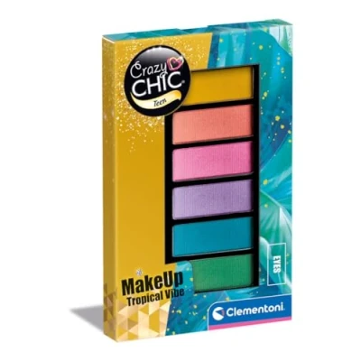 Afbeelding van Clementoni Crazy Chic Oogschaduwpalet Tropical Vibe, 6 Kleuren
