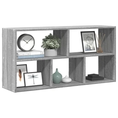 Afbeelding van vidaXL Wandschap 100x25x50 cm bewerkt hout grijs sonoma eikenkleurig