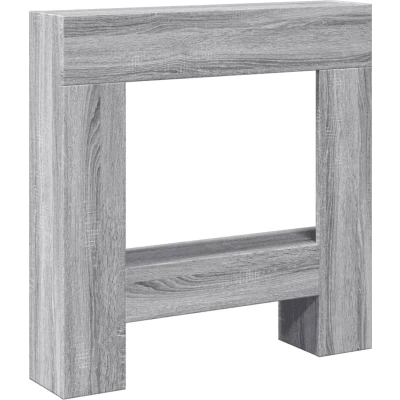 Afbeelding van vidaXL Haardombouw 81x18x82 cm bewerkt hout grijs sonoma eikenkleur