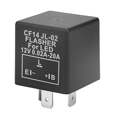 Afbeelding van CF14 JL 02 3 pins LED flitser Flash relais Geschikt voor knipperlicht Hyper Fix 12V