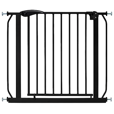 Afbeelding van ib style® Berrin S Traphekje Veiligheidshekje Zonder Boren Klembevestiging Auto Close 90 Stop 67 75 cm ZWART