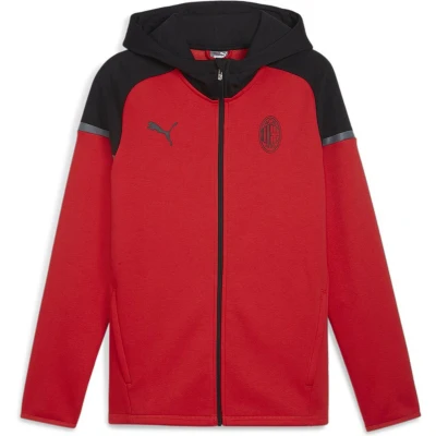 Afbeelding van Puma AC Milan Casuals Hooded Fanartikel For all time red black, Heren, Maat: Large, black