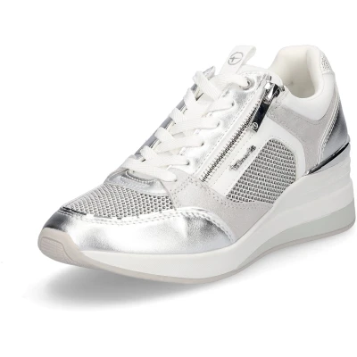Afbeelding van Tamaris Sneakers laag, Dames, Maat: 37, Silver comb Schoenen