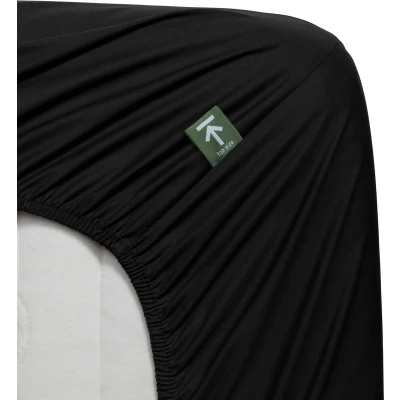 Afbeelding van Beddinghouse Percale katoen Splittopper Hoeslaken 180x220 Zwart