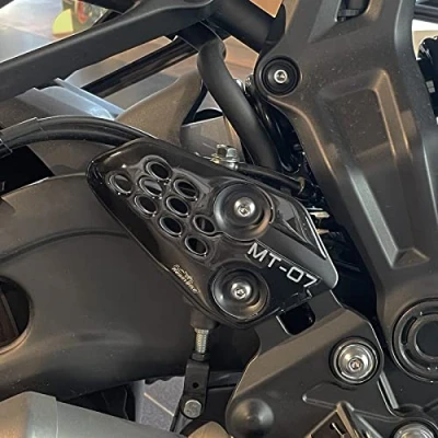 Afbeelding van Resin Bike Motorsticker Compatibel met Yamaha MT 07 2022. Bescherming van de Dorpellijsten Tegen Stoten en Krassen. 3D Hars Sticker Motor Gadgets Made in Italy
