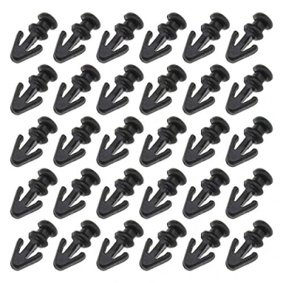 Afbeelding van Create idea 50 Stks Deurafdichting Clips Deur Pakking Dorpel Afdichting Trim Moulding Bevestigingsmiddelen Zwart Plastic voor Lagere Rubber Weerstrip 1042065