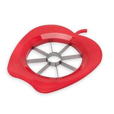 Afbeelding van Fackelmann Appelverdeler, appelportioneermachine van kunststof en functioneel onderdeel roestvrij staal, perensnijder (kleur: rood of groen niet vrij te kiezen), hoeveelheid: 1 stuk