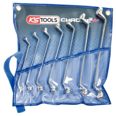 Afbeelding van KS Tools, Spanner, CHROMEplus dubbele ringsleutelset (22 mm, 19 17 15 13 9 16 14 21 18 11 12 20 8 10 mm)