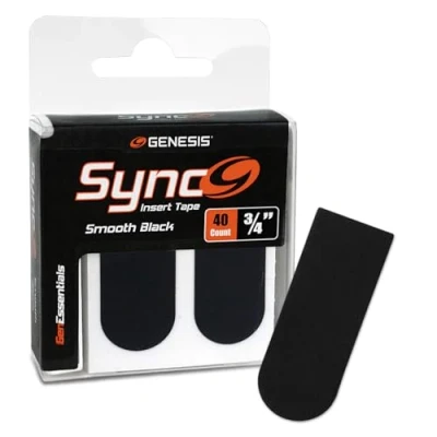 Afbeelding van EMAX Genesis Sync Insert Tape duimtape voor in de bowlingbal Bowling accessoires (zwart, 3/4 inch 40 stuks)