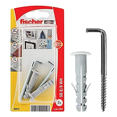 Afbeelding van Fischer SB 8/6 WH K NV Plug 40 mm 090912 1 set(s)