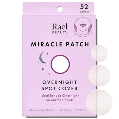 Afbeelding van Rael Pimple Patches voor &#039;s Nachts, Miracle Overnight Spot Cover Korean Skincare, Acne Puistjes Hydrocolloïde Pleister, Dikker &amp; Extra Hechting, Vegan Dierproefvrij, 3 Maten (52 stuks)