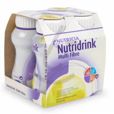 Afbeelding van Nutridrink Multi fibre vanille 200 ml 4 stuks