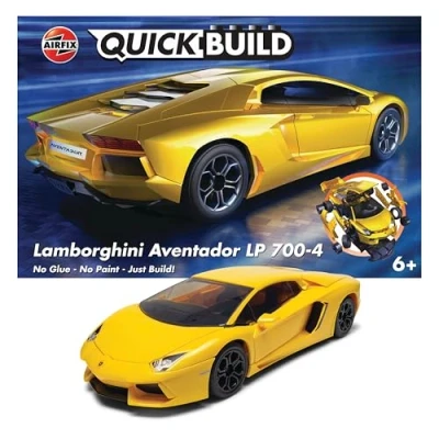 Afbeelding van QUICKBUILD Lamborghini Aventador modelbouwset, geel