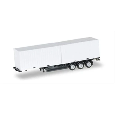 Afbeelding van herpa Containerchassis kroon 40 voet met 2 x 20 container, miniatuurvoertuigen