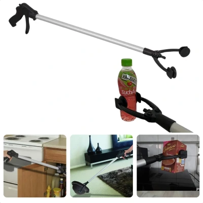 Afbeelding van Cheqo® Grijper Met Vergrendeling Grijptang Grijparm Grijphulp 87 cm Hulpgrijper Antislip &amp; Draaibare Arm