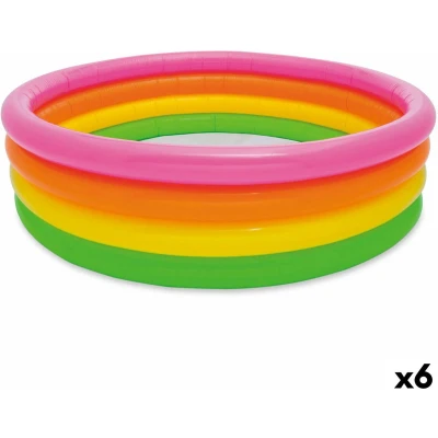 Afbeelding van Opblaasbaar Kinderzwembad Intex Sunset Ringen 780 L 168 x 46 cm (6 Stuks)
