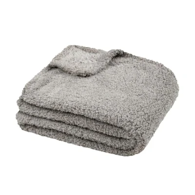 Afbeelding van stof Textiles Plaid/bankdeken Montreal grijs 130 x 160 cm harige polyester 1 persoons