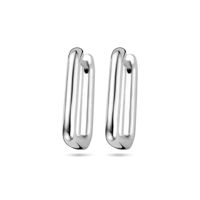 Afbeelding van Zilver Gerhodineerd Klapoorringen 1338575