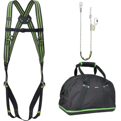 Afbeelding van Kratos Valbeveiliging Harnas Complete Set Basic Werkpositioneringslijn