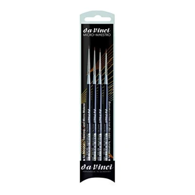Afbeelding van Da Vinci : Micro Maestro: Kolinsky Red Sable Brush Serie 100: Set van 4