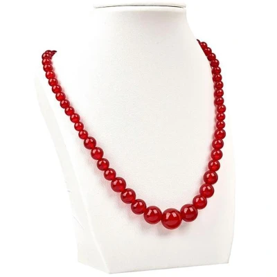 Afbeelding van N3 Collecties Rode chalcedoon 6 14 mm kralenketting Temperament halfedelsteen ketting