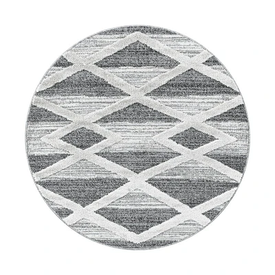 Afbeelding van Rond Vloerkleed Pisa Elisa 120cm Meerkleurig Modern 123vloerkleed.nl is de online webshop voor vloerkleden en woonaccessoires.