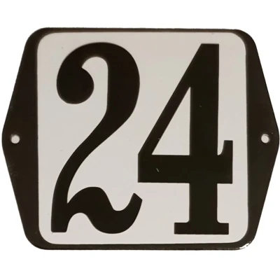 Afbeelding van Huisnummer standaard nummer 24 Warentuin Mix