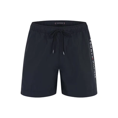 Afbeelding van Tommy Hilfiger Original Drawstring Zwemshorts, Heren, Maat: Small, Desert sky