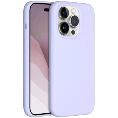 Afbeelding van Apple iPhone 14 Pro MagSafe Hoesje Siliconen en TPU (zacht) Accezz Softcase/Backcover Paars Telefoonhoesje