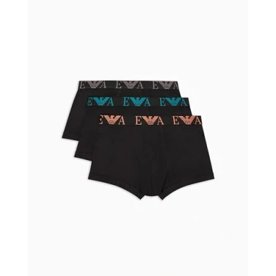 Afbeelding van Emporio Armani heren 3P boxers combi zwart