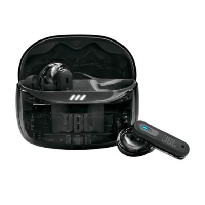 Afbeelding van JBL Tune Beam 2 Ghost Zwart