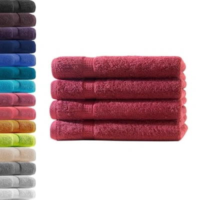 Afbeelding van Handdoek, petrol, 100% katoenen badstof, Oeko Tex® standaard 100, premium kwaliteit 500 g/m², 4 stuks