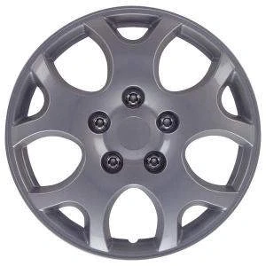 Afbeelding van J Tec 4 Delige Wieldoppenset Maximus 15 inch zilver