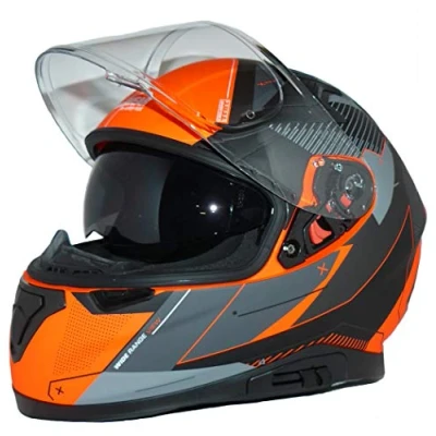Afbeelding van Motorhelm met geïntegreerde zonneklep en inklapbaar vizier 917 OG XS