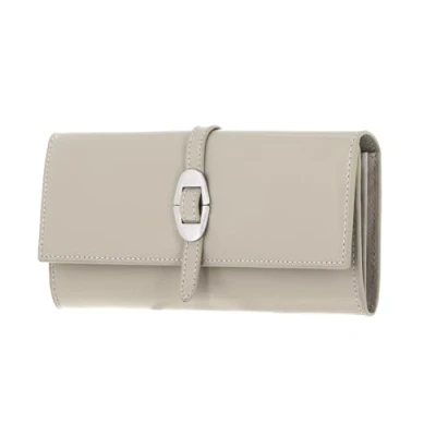 Afbeelding van Coccinelle Leren Portemonnee Cosima Shiny Wallet Gelso Beige